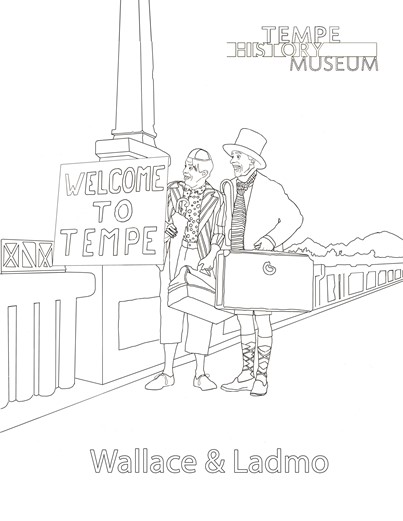 Welcome to Tempe coloring page thumbnail