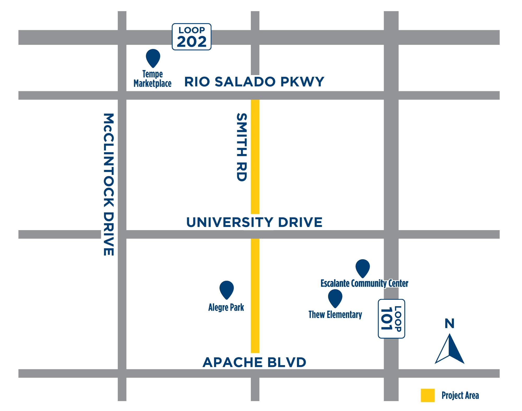 Smith Road map