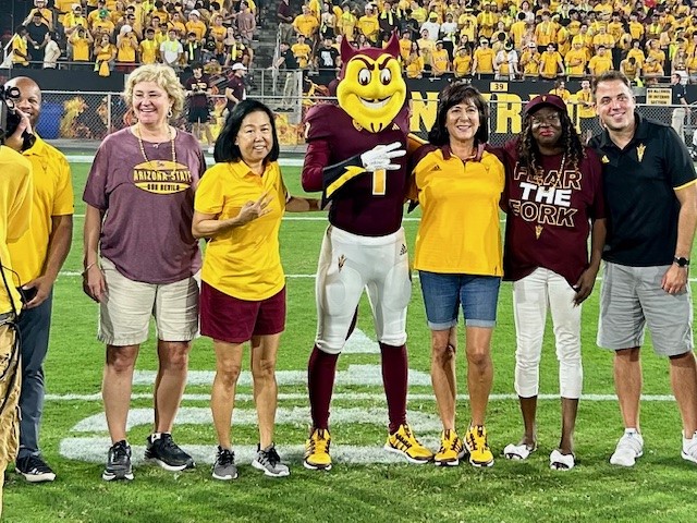 Chin at ASU Football Game