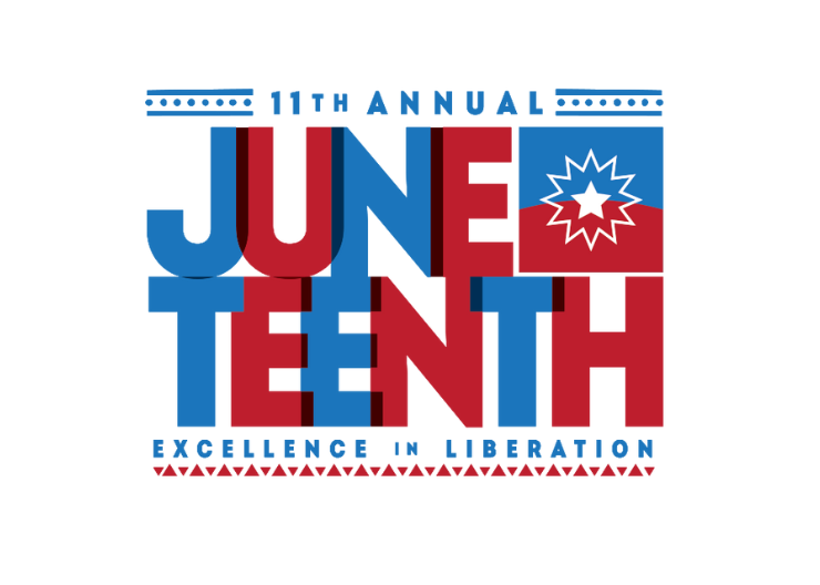 Juneteenth 2024 logo: 11th Annual Juneteenth Excellence in Liberation