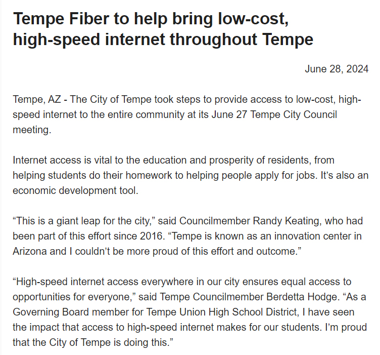 tempe fiber