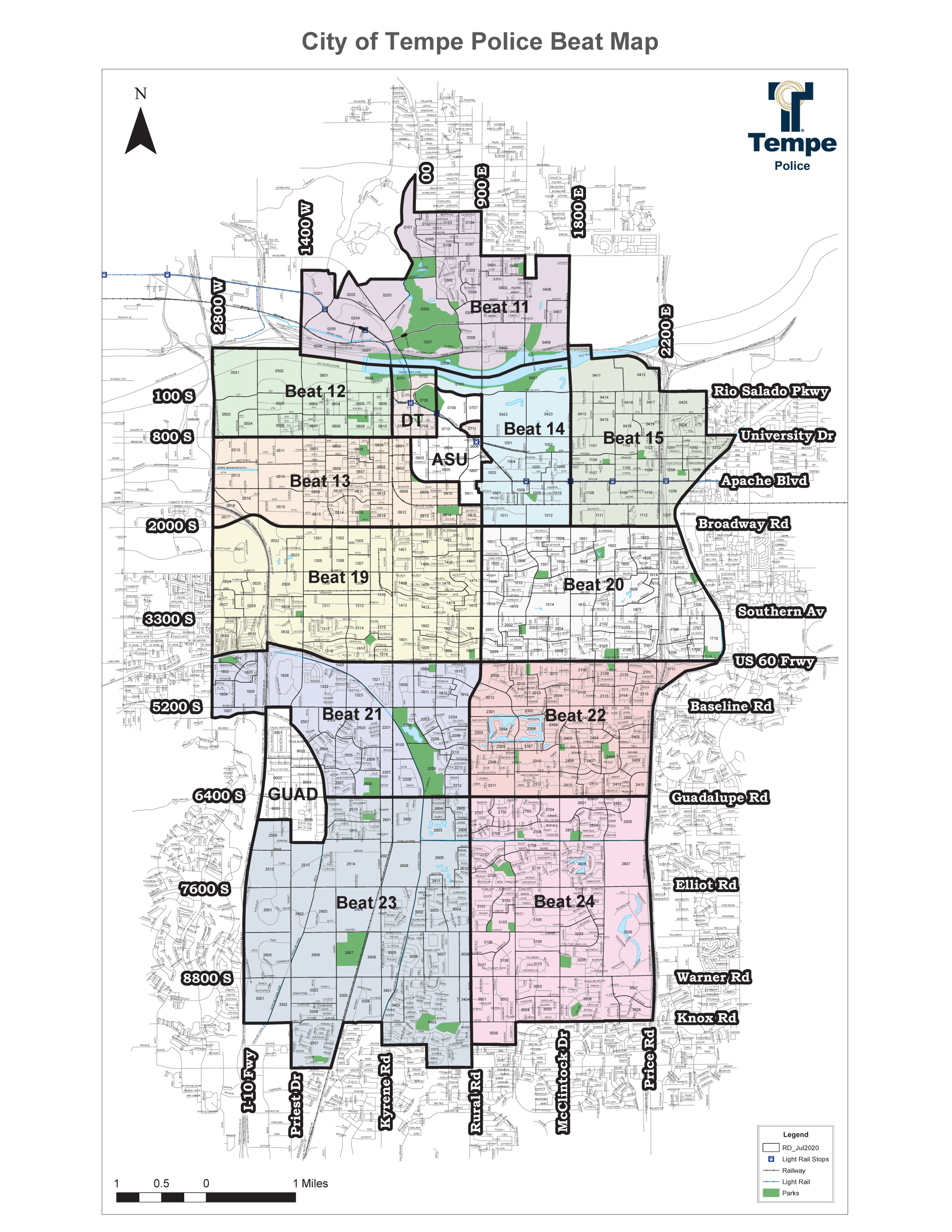 Tempe PD Beat Map